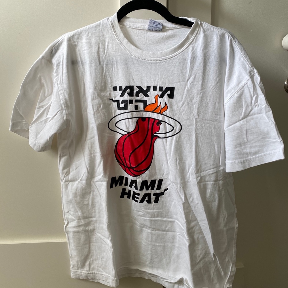 Miami Heat Hebrew t shirt